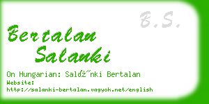 bertalan salanki business card